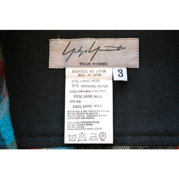 Yohji Yamamoto - AW02 Wool Flannel Dual-Zip Plaid Shirt Jacket - Picture 9 of 15